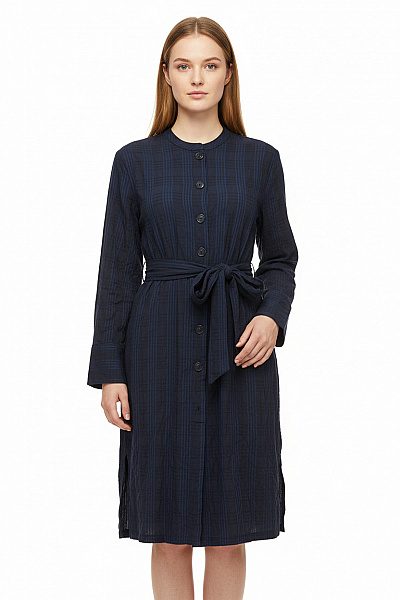 MANGO Košilové  Šaty Modré Vel. XS