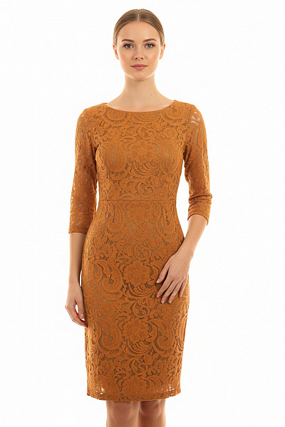 InWear Pouzdrové šaty  Šaty Hnědé Second Hand Vel. 34