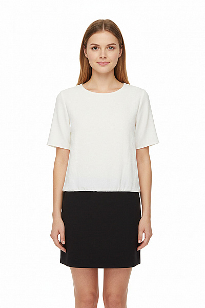 Pouzdrové šaty  Šaty Černobílé MANGO Second Hand Vel. M