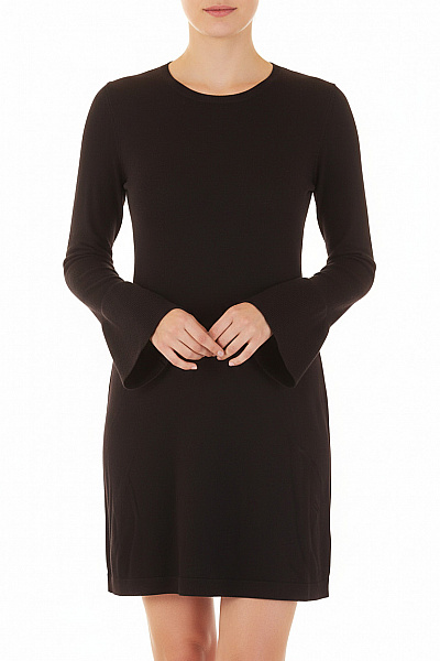  Šaty Pletené Černé Esprit Vel. L