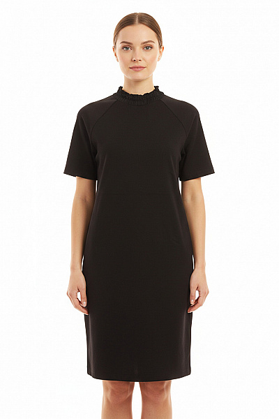 MANGO  Mikinové Šaty Černé Vel. S