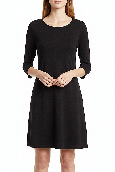 OBJECT  Mikinové Šaty Černé Vel. S