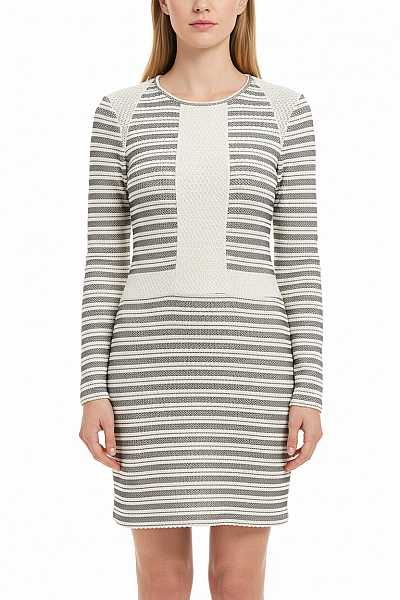 River Island  Šaty Pletené Černobílé Vel. 36