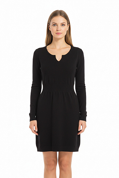  Šaty Pletené Černé MANGO Second Hand Vel. L