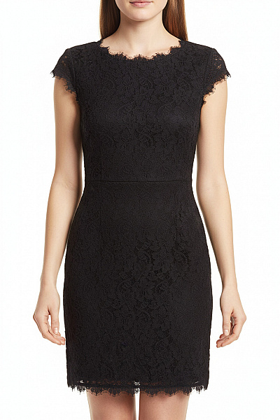 DIANE Von FURSTEBERG Pouzdrové šaty  Šaty Černé