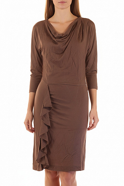 InWear Šaty Hnědé Second Hand Vel. M