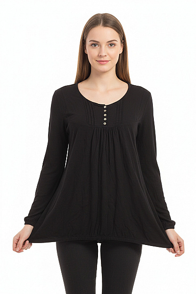 S.OLIVER  Halenka Jednobarevná Černá Vel. 34