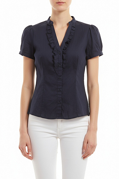 MANGO Společenská Dámská Košile Modrá Vel. XS