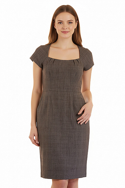 Pouzdrové šaty  Šaty Vlněné Šedé BANANA REPUBLIC