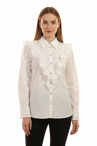 River Island Dámská Košile Bílá Second Hand Vel. 32