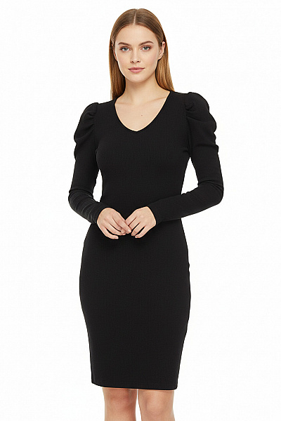  Šaty Pletené Černé MANGO Second Hand Vel. S