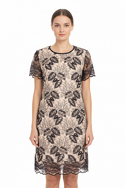 Chi Clothing  Šaty S Květinovým Potiskem Modré Vel. 38