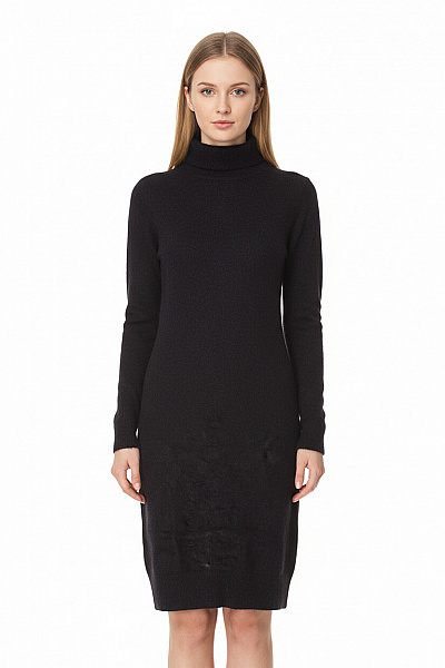  Šaty Pletené Merino Modré OBJECT Second Hand Vel. XS