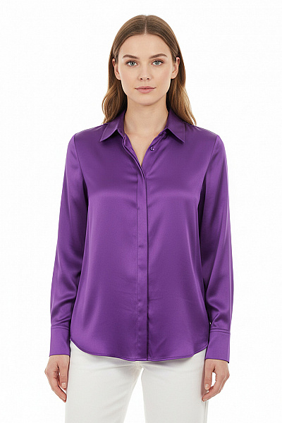 HALLHUBER Společenská Dámská Košile Fialová Vel. 36