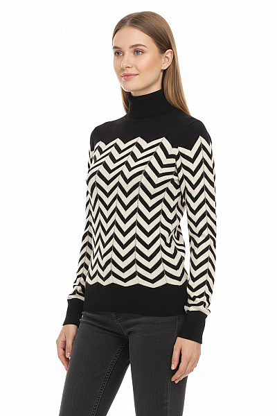 King Louie  Halenka Pletená Černobílá Vel. S