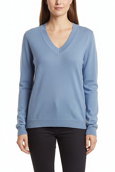 Fat Face Dámský Pulovr Vlněný Modrý Vel. 42