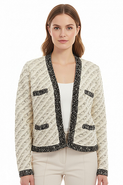 Dámský Svetr Černobílý Miss Selfrdige Second Hand Vel.  36