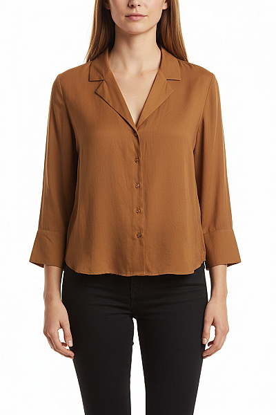 Gina Tricot Společenská Dámská Košile Hnědá Vel. 38