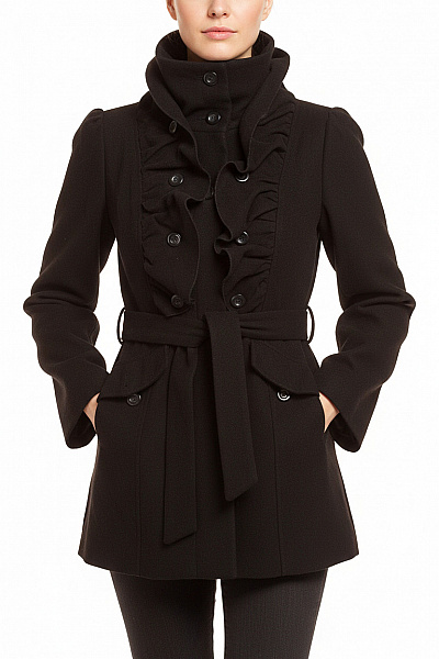 Dámský Kabát Černý Vel. L