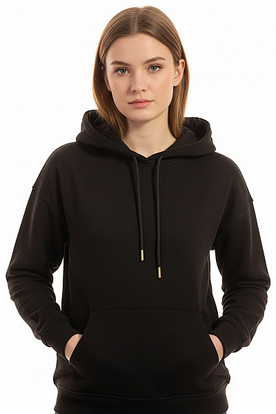 URBAN CLASSICS Dámská Mikina Bez Zapínání Černá Vel. S