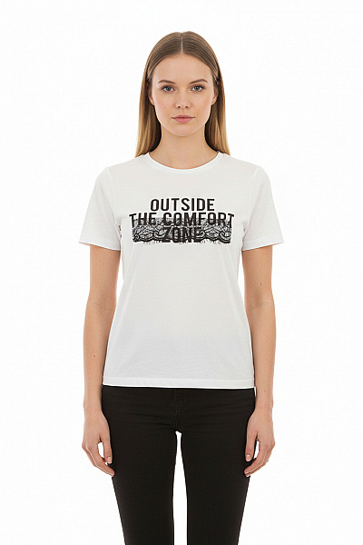 MANGO Dámské Tričko S Potiskem Bílé Vel. XS