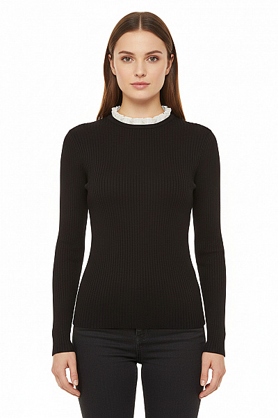 MORGAN  Halenka Pletená Černá Second Hand Vel. M