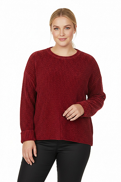 Dámský Pulovr Růžový BONPRIX Second Hand Vel. 44/46