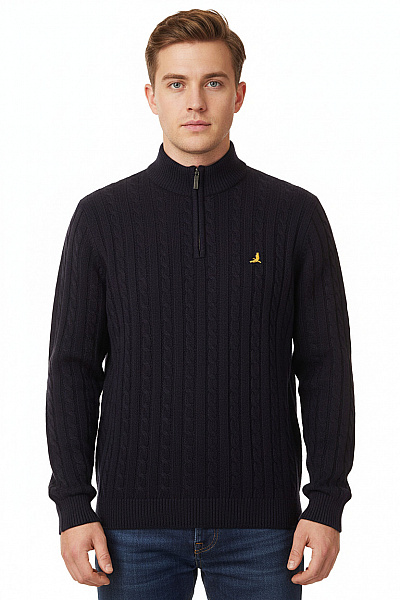 Pánský Svetr Modrý BRAVE SOUL Vel. L