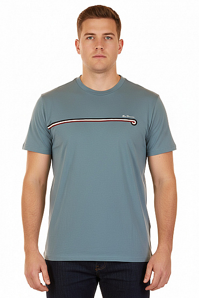 Ben Sherman Pánské Tričko S Potiskem Modré Second Hand