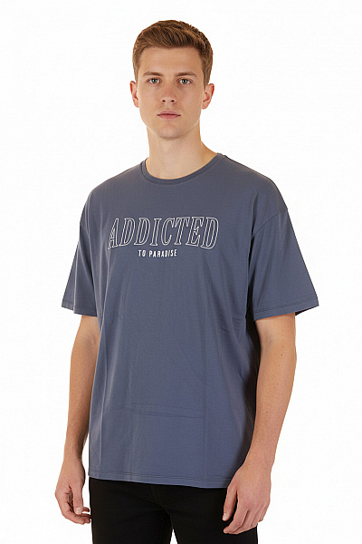 Pánské Tričko Modré Vel. L