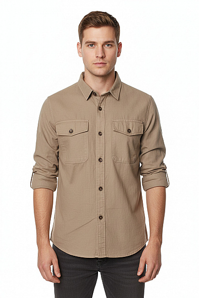 NO EXCESS Pánská Košile Zelená Vel. XL