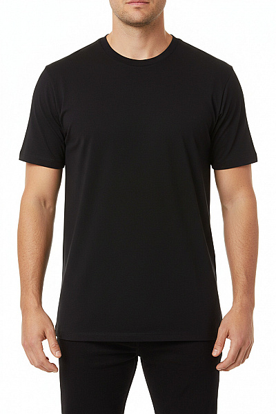 Jednoduché Pánské Tričko Černé Vel. XXL