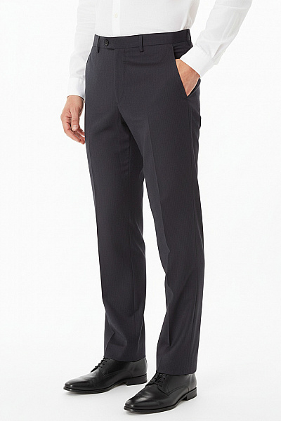 Pánské Kalhoty Vlněné Modré Vel. 48