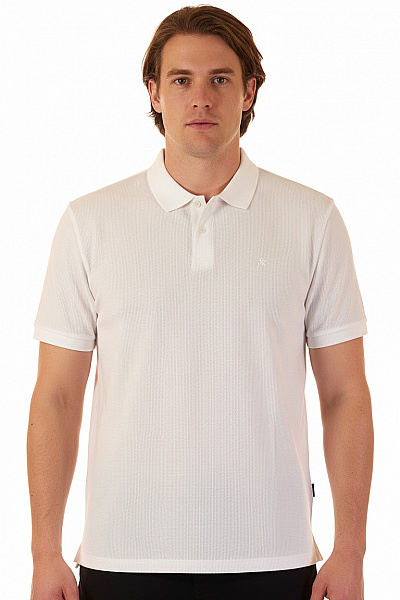 JACK & JONES Pánské Tričko S Límečkem Bílé Vel. XXL