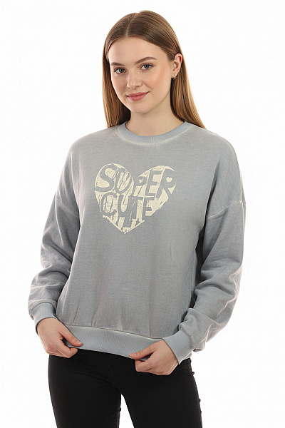 Dívčí Mikina Modrá Please