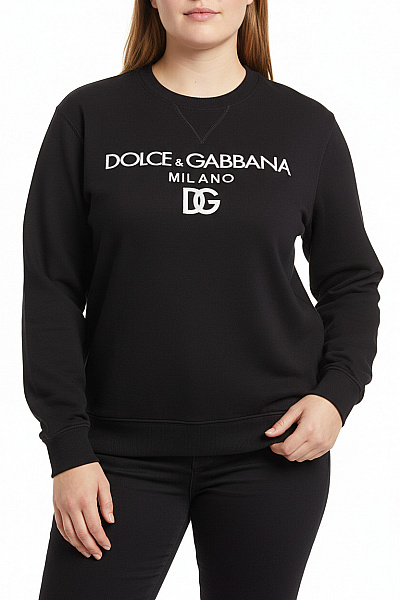 Dámská Mikina Černá D&G Vel. 54