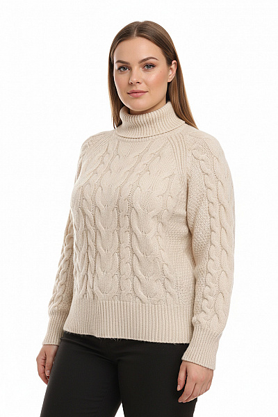 Le Comte Dámský Svetr Vlněný Šedý Vel. 38