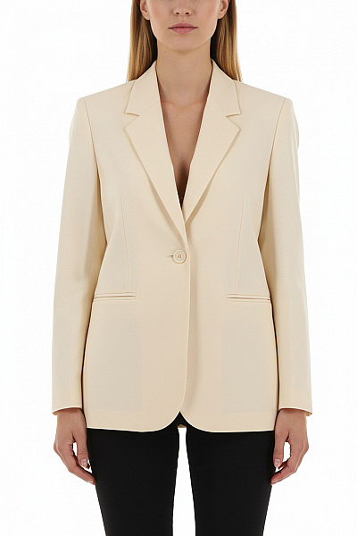 GANT Dámské Společenské Sako Elegantní Béžové Jednobarevné Volnočasové Velikost 42