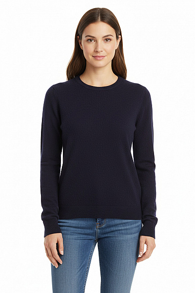 Daniele Fiesoli Dámský Pulovr Kašmírový Modrý Vel. L