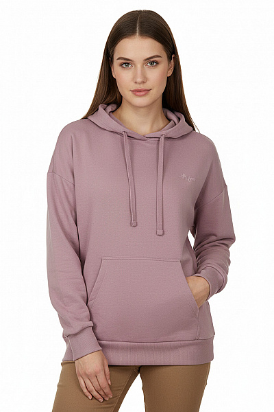 Hey Honey Dámská Fialová Růžová Oversized Mikina S Kapucí Klokaní Kapsou Streetwear Velikost S