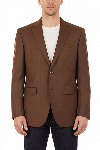 Hechter Pánské Společenské Sako Hnědé Elegantní Business Vel. 25