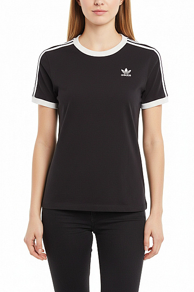 ADIDAS Jednoduché Dámské Tričko Černé Vel. XS