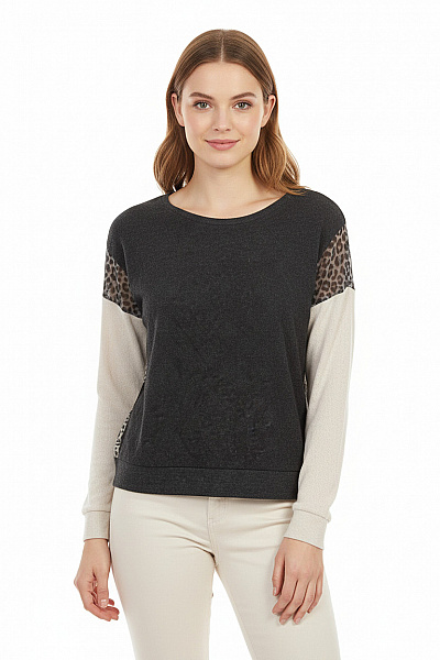 Halenka Černobílá Second Hand Vel. S