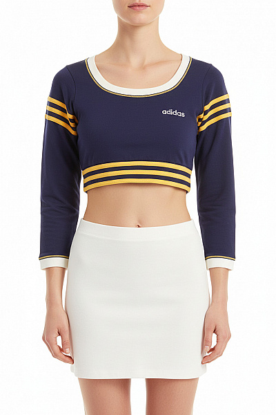 Dámské Tričko Modré ADIDAS Vel. 40