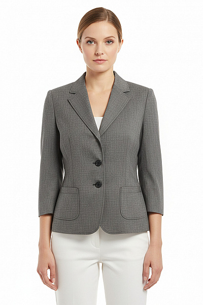 Dámské Sako Šedé BETTY BARCLAY Second Hand Vel. 46