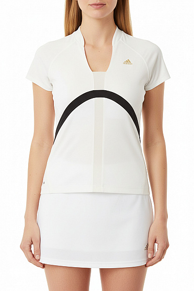 ADIDAS Dámské Sportovní Tričko S Krátkým Rukávem Bílé Velikost 44