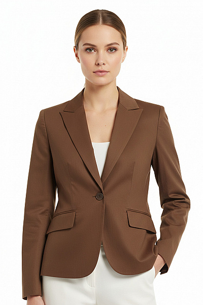 Společenské Dámské Sako Hnědé ZARA Vel. XL