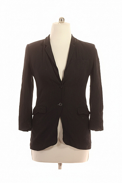 Marks & Spencer Sako Dámské Elegantní černé Viskózové Na Běžné Nošení Podzimní Vel. 40