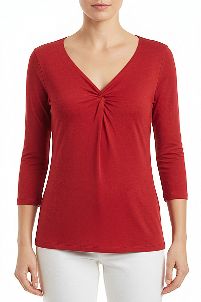 Jednoduché Dámské Tričko Červené Marks & Spencer