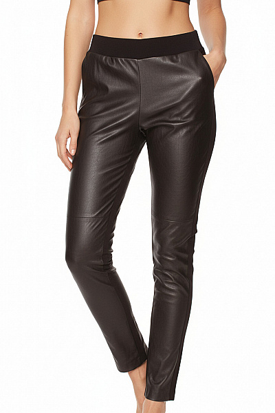 Dámské Kalhoty Rovné Černé TAIFUN